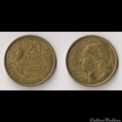 20 Francs G.Guiraud 1951