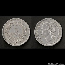 5 Francs Lavrillier 1946