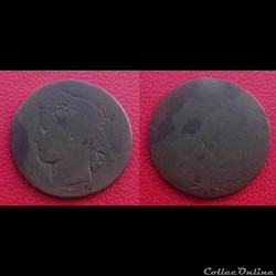 50 Cts Cérès en Cuivre - Faux d'époque ?
