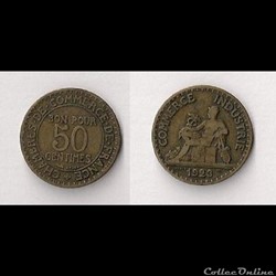 50 Cts Chambres de Commerce 1923