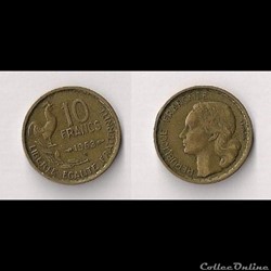 10 Francs Guiraud 1953 B