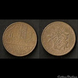 10 Francs Mathieu 1979 (Tranche B)