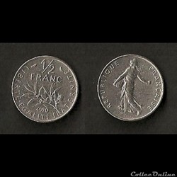 1/2 Franc Semeuse 1970