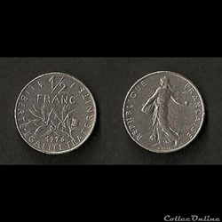 1/2 Franc Semeuse 1976