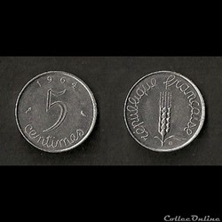 5 Centimes Épi 1964