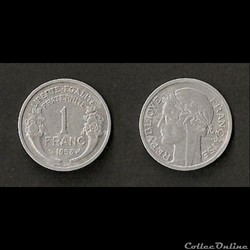 1 Franc Morlon Alu 1958