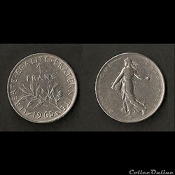 1 Franc Semeuse 1965