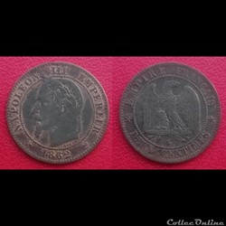 2 Cts Napoléon III Tête Laurée 1862 K