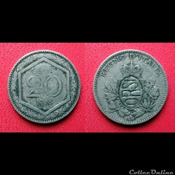 20 Cent italie contremarquée ORSI