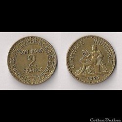 2 Francs Chambres de Commerce 1926