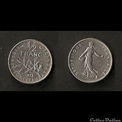 1/2 Franc Semeuse 1973