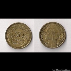 50 Cts Morlon Bronze/Alu 1941