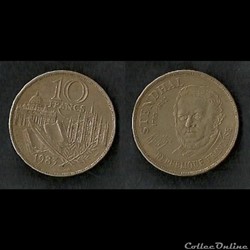 10 Francs Stendhal 1983 (Tranche B)