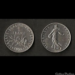 1 Franc Semeuse 1992