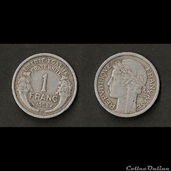 1 Franc Morlon Alu 1958 B