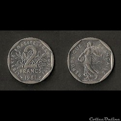 2 francs Semeuse 1981