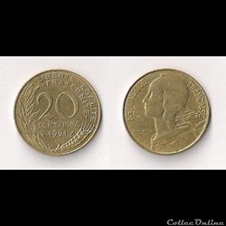 20 Cts Marianne 1991