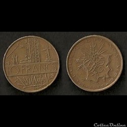 10 Francs Mathieu 1975 (Tranche B)