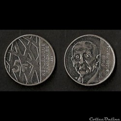 5 Francs Pierre Mendès France 1992