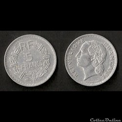 5 Francs Lavrillier 1950