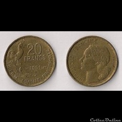 20 Francs G.Guiraud 1951 B