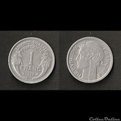 1 Franc Morlon Alu 1949