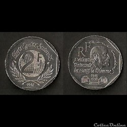 2 Francs René Cassin 1998