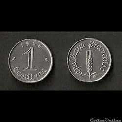 1 Centime Épi 1968