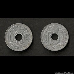 10 Cts Lindauer Zinc .1941. Cmes Souligné