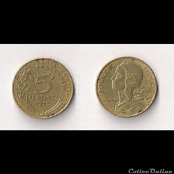 5 Cts Marianne 1976