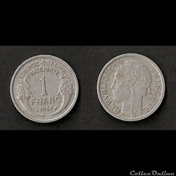 1 Franc Morlon Alu 1947