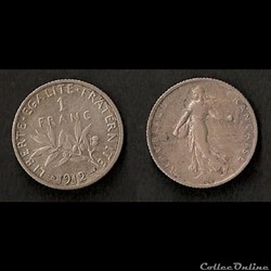 1 Franc Semeuse (Argent) 1912