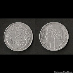 2 Francs Morlon Aluminium 1959