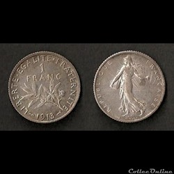 1 Franc Semeuse (Argent) 1913