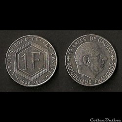 1 Franc Charles de Gaulle 1988