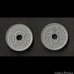 10 Cts Lindauer Petit Module 1945 B