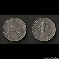 1 Franc Semeuse 1983