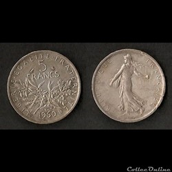 5 Francs Semeuse Argent 1960
