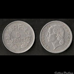 5 Francs Lavrillier 1948