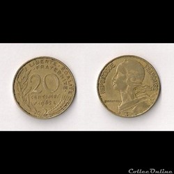 20 Cts Marianne 1962