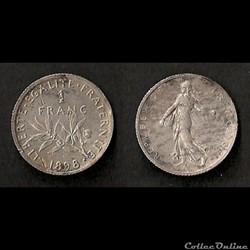 1 Franc Semeuse (Argent) 1898