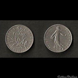 1/2 Franc Semeuse 1977