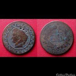 5 Cts Cérès regravée patriotique 39/45