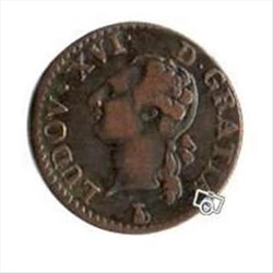 Liard de Louis XVI 1790