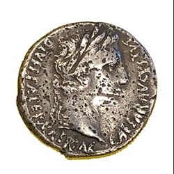 Augustus silver denarius