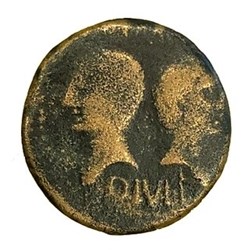 Augustus and Agrippa bronze dupndius