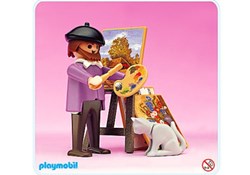 Le Peintre Complet En Boite Ouverte Complet 5404 Playmobil n°22