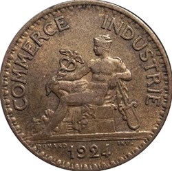1 franc Chambres de Commerce 1924