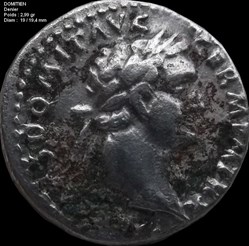 Denier Domitien hybride ou peut être un faux antique