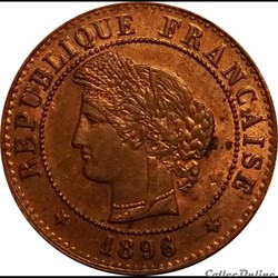 1 Centime Cérès 1896 A